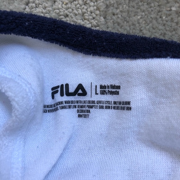 SOLDFila Spellout Terry Cloth Criss Cross Back Rom - Picture 6 of 8